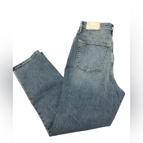 EVERLANE Curvy Cheeky Jean Organic Cotton Straight High Rise Denim mom jeans 27 - Picture 2 of 6